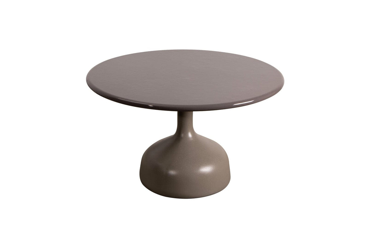 Cane-line Glaze Structure de table basse Ø70cm, plateau en sus (50011) Taupe (Aluminium)