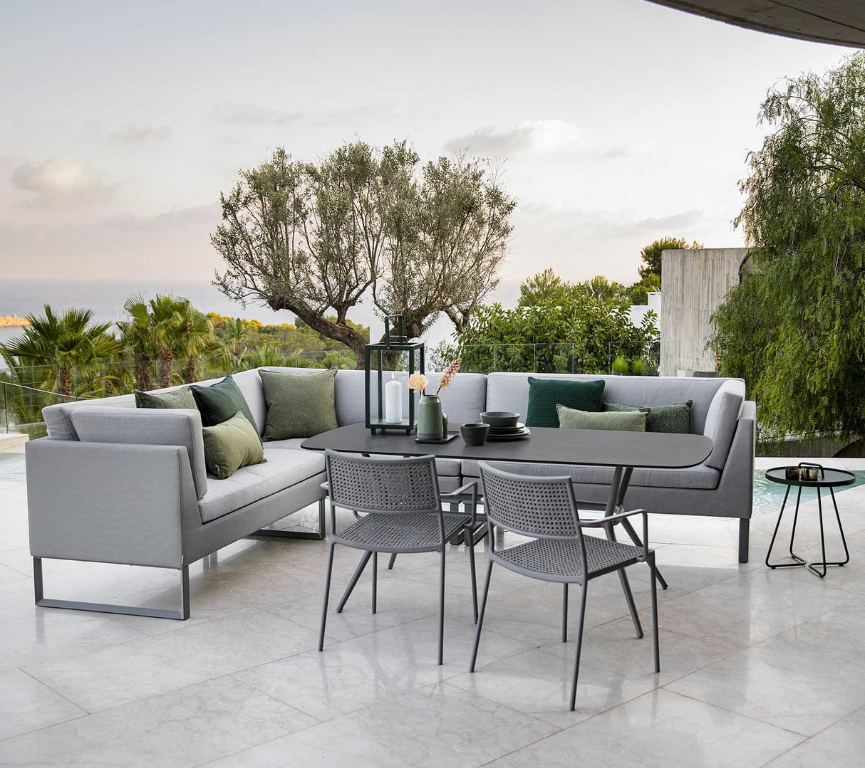 Cane-line Joy Dining Piètement pour Table ovale 180x90cm, plateau en sus (50204)