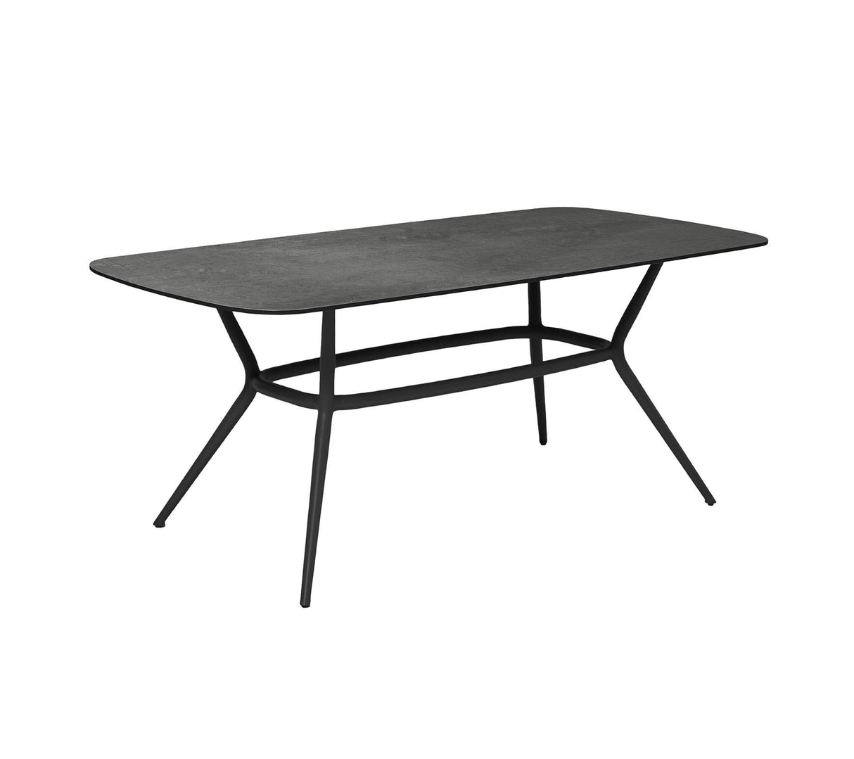 Cane-line Joy Dining Piètement pour Table ovale 180x90cm, plateau en sus (50204) Lava grey (Aluminium)