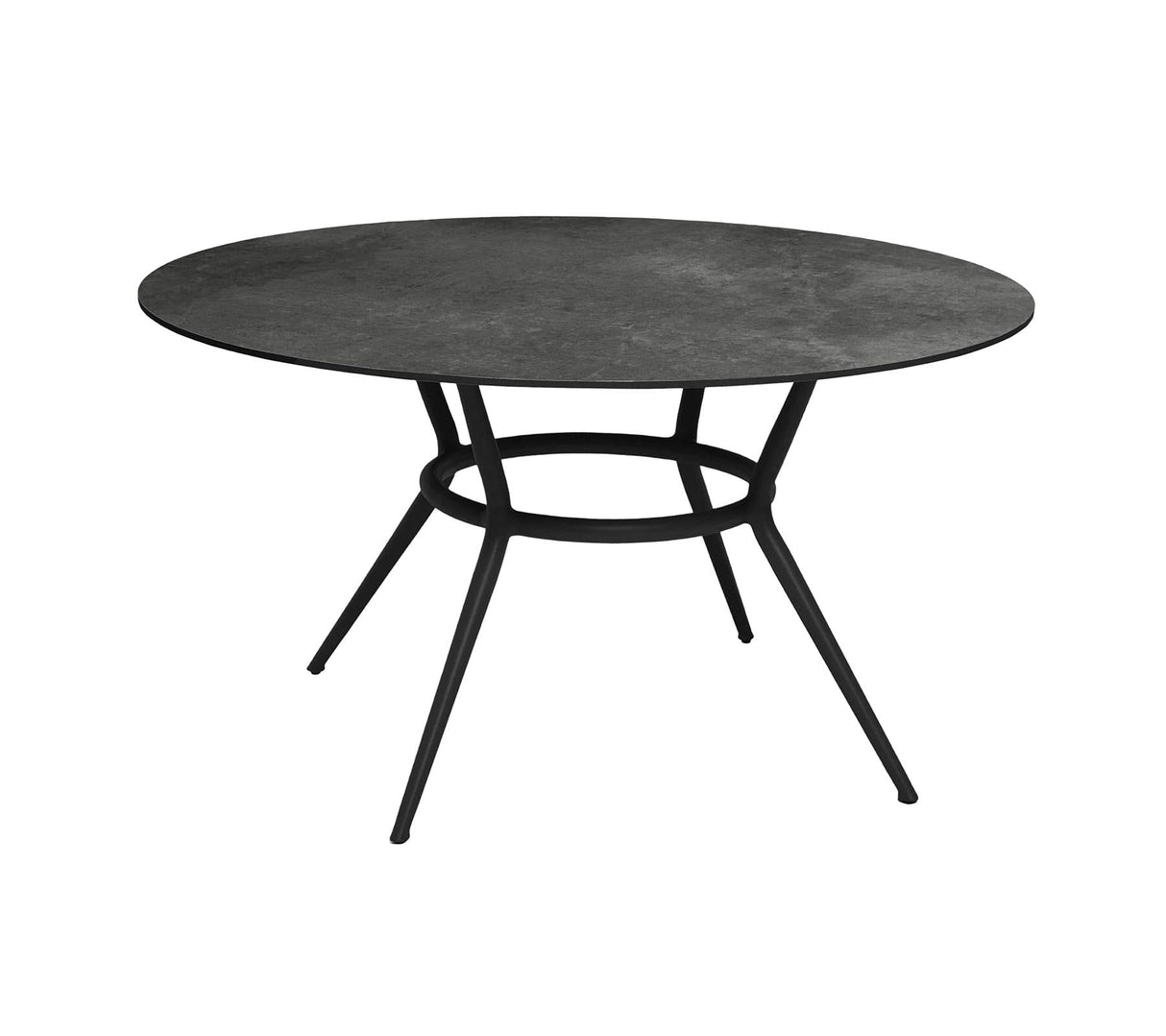 Cane-line Joy Dining Piètement pour Table ronde Ø 120cm et Ø 140cm, plateau en sus (50202) Lava grey (Aluminium)