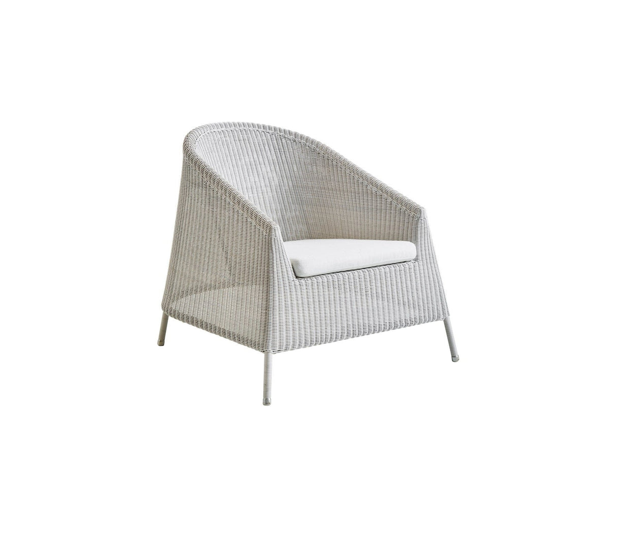 Cane-line Kingston Fauteuil Club Lounge empilable, coussin en sus (5450)