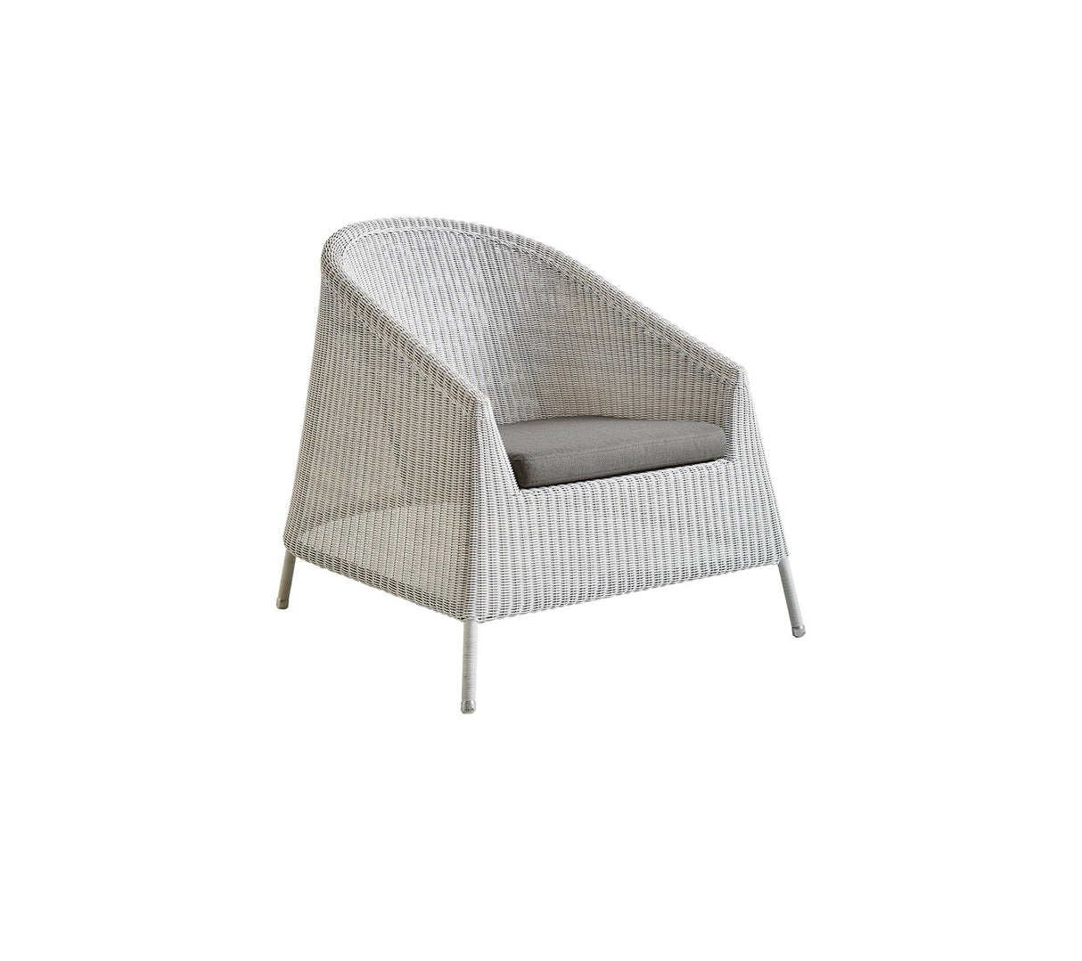 Cane-line Kingston Fauteuil Club Lounge empilable, coussin en sus (5450)