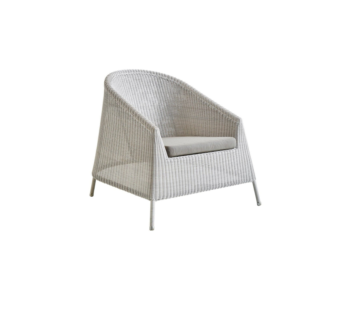 Cane-line Kingston Fauteuil Club Lounge empilable, coussin en sus (5450)