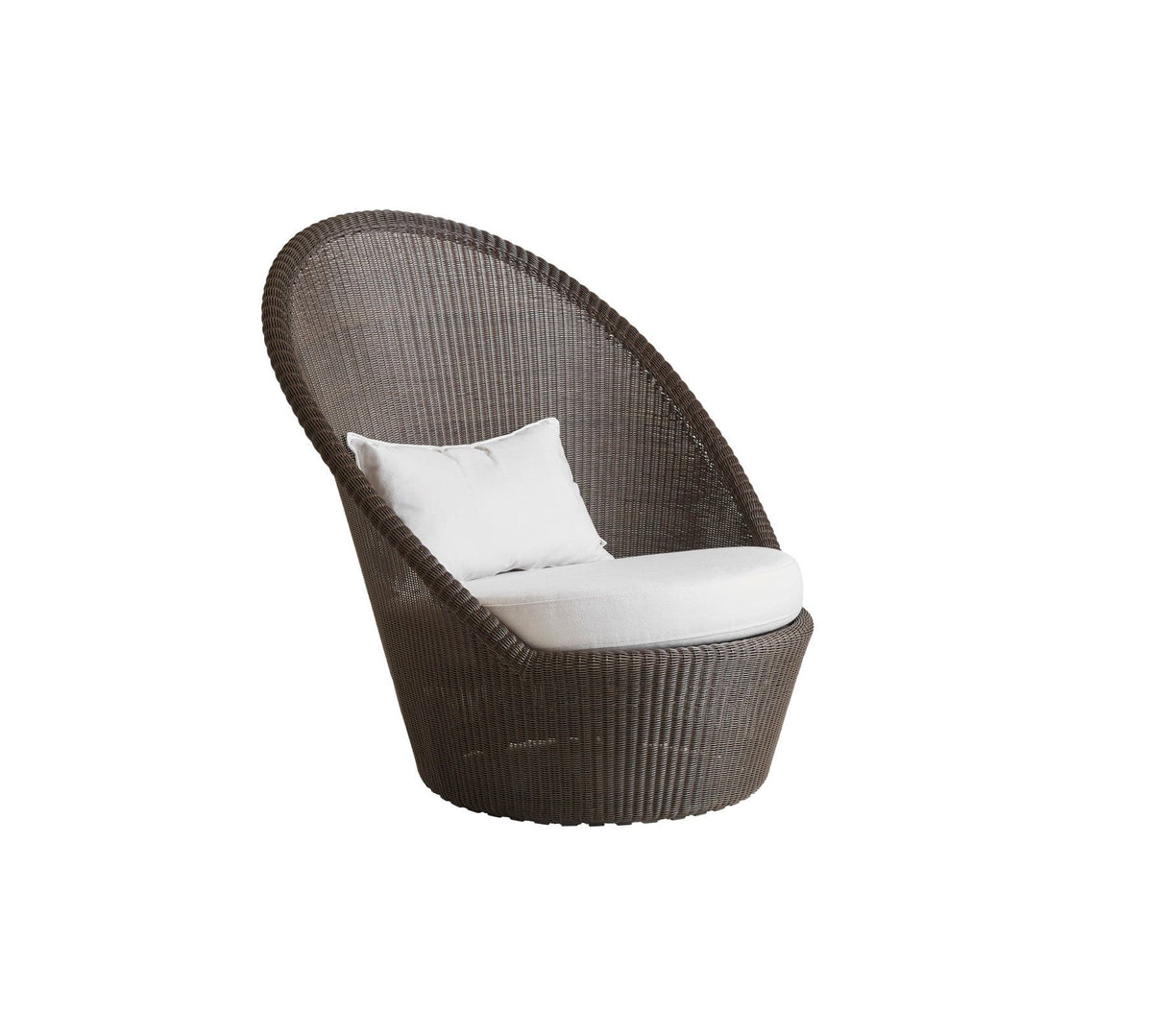 Cane-line Kingston Sunchair Fauteuil bas Haut dossier avec roues (5448), coussins en sus