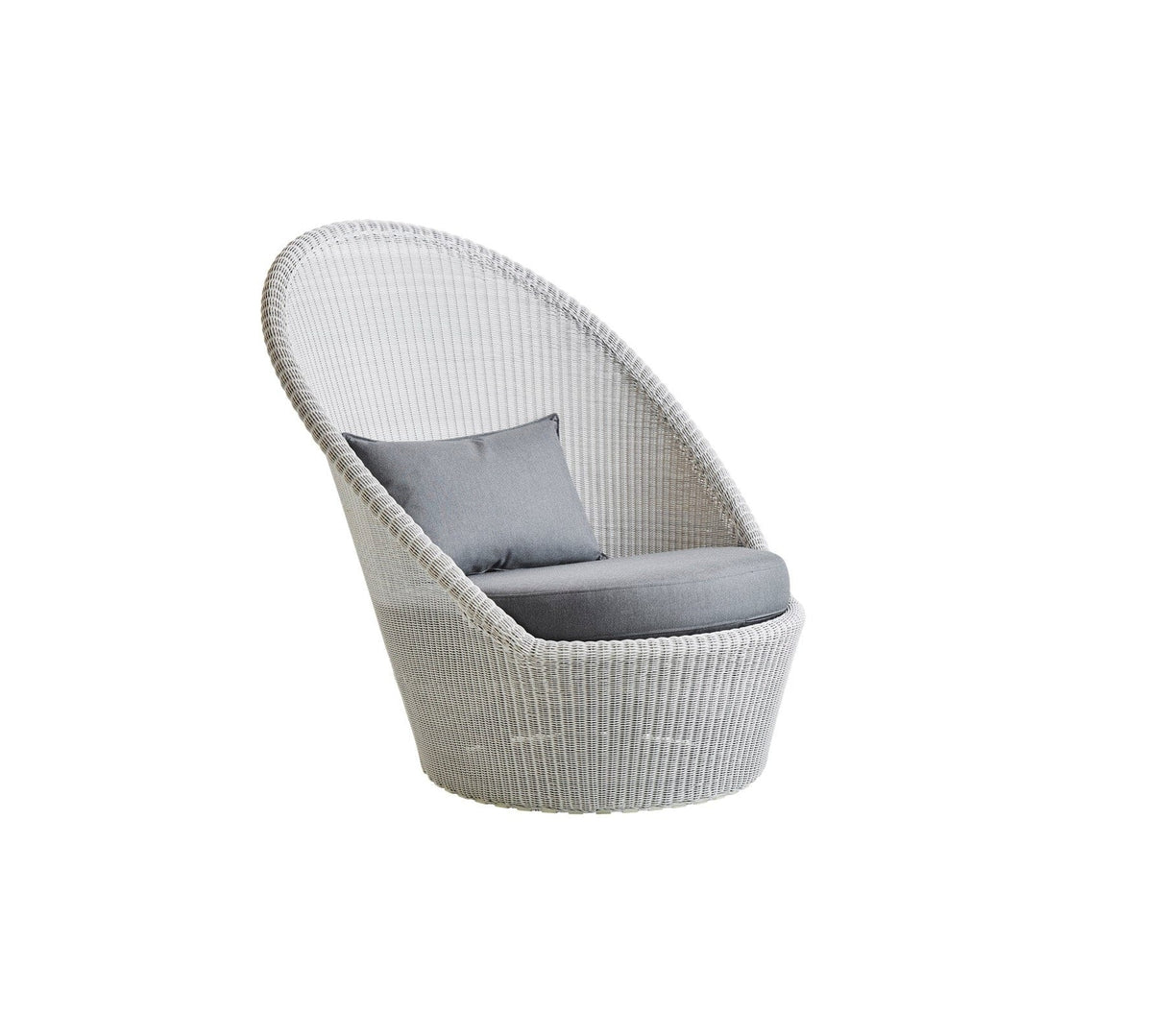 Cane-line Kingston Sunchair Fauteuil bas Haut dossier avec roues (5448), coussins en sus