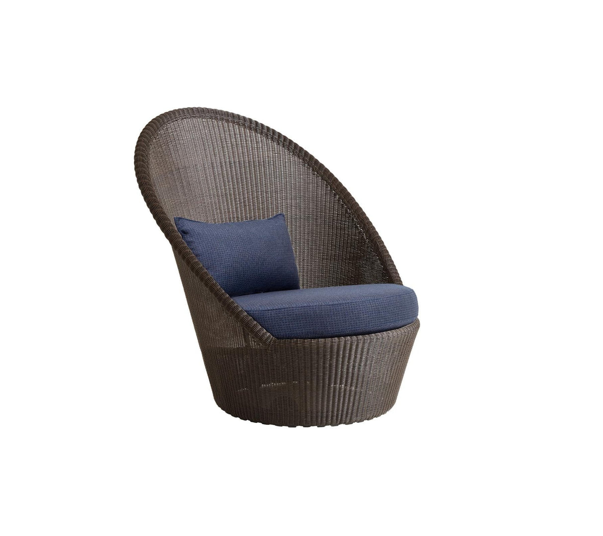 Cane-line Kingston Sunchair Fauteuil bas Haut dossier avec roues (5448), coussins en sus