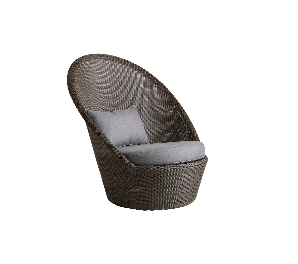 Cane-line Kingston Sunchair Fauteuil bas Haut dossier avec roues (5448), coussins en sus