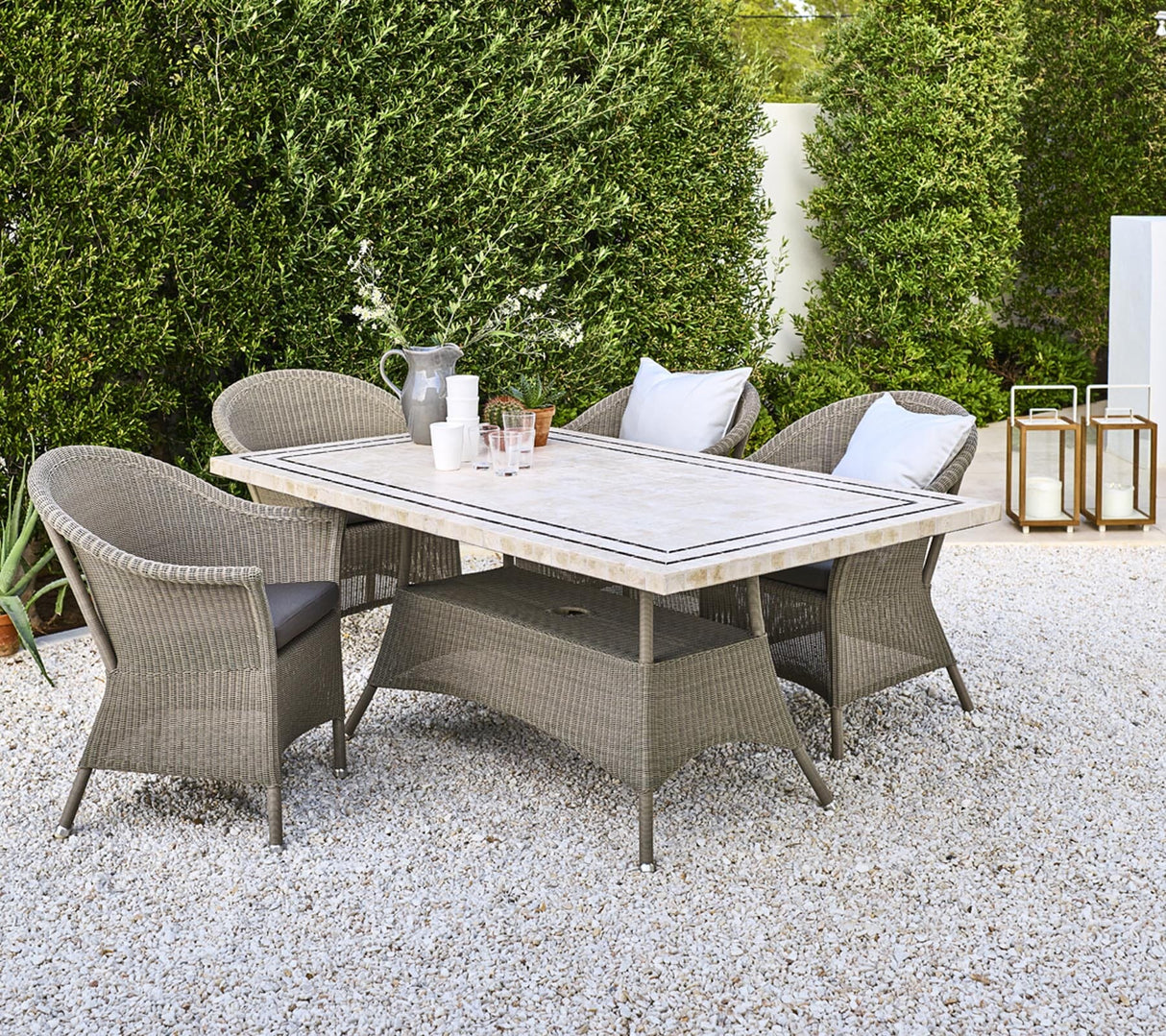 Cane-line Lansing Canapé 2 places, coussin en sus (5556)