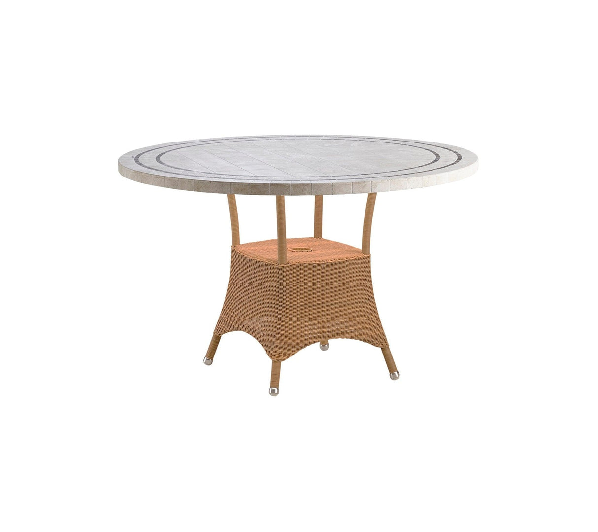 Cane-line Lansing Dining Piètement pour Table repas Small Ø 120cm (5098), Plateau en sus