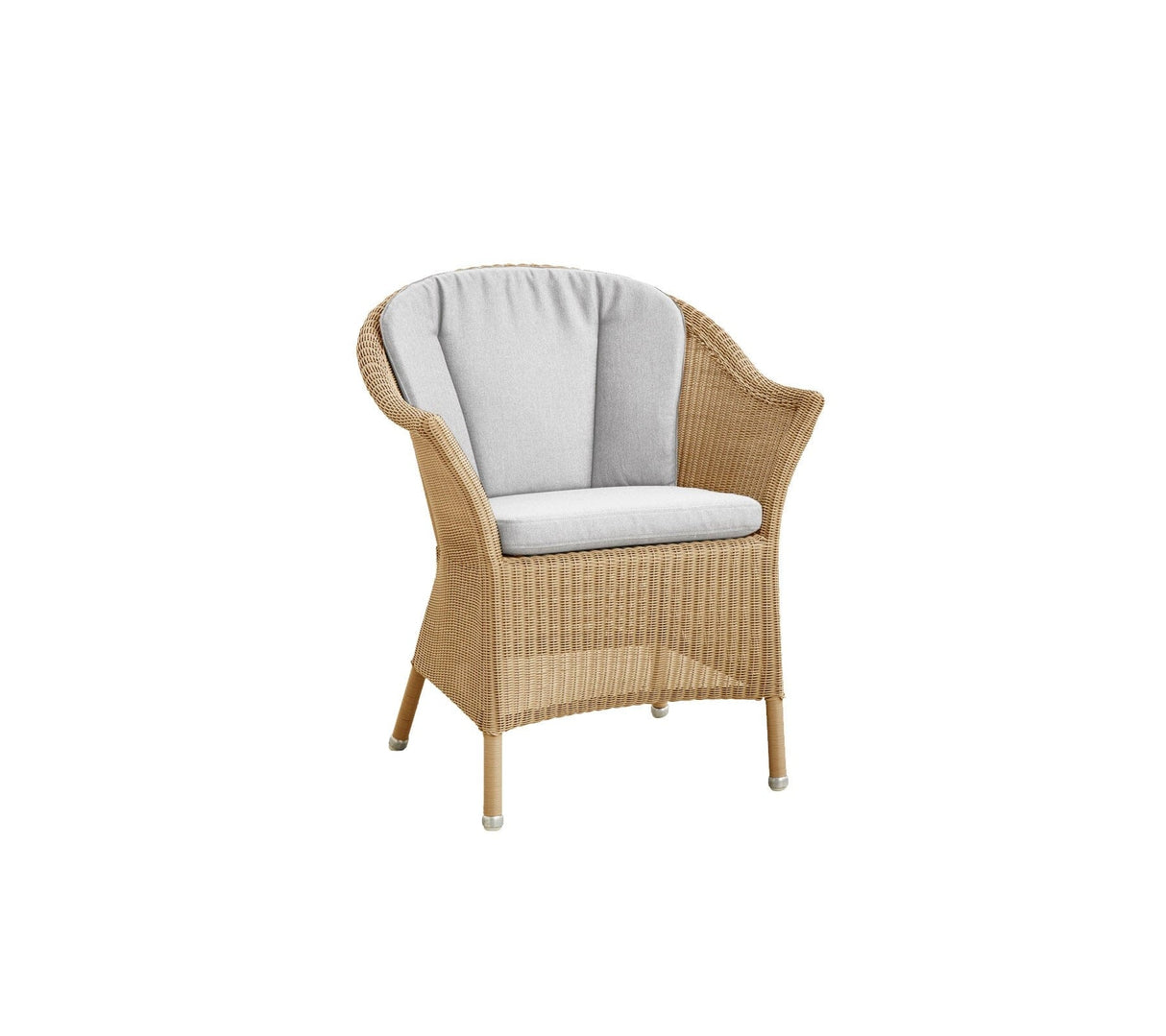 Cane-line Lansing Fauteuil repas (5456), coussin en sus Natural (Résine tressée, Cane-line Weave)