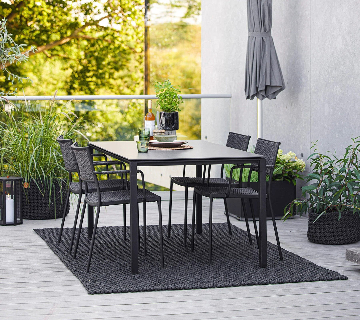 Cane-line Less Soft rope Fauteuil repas empilable (11430)