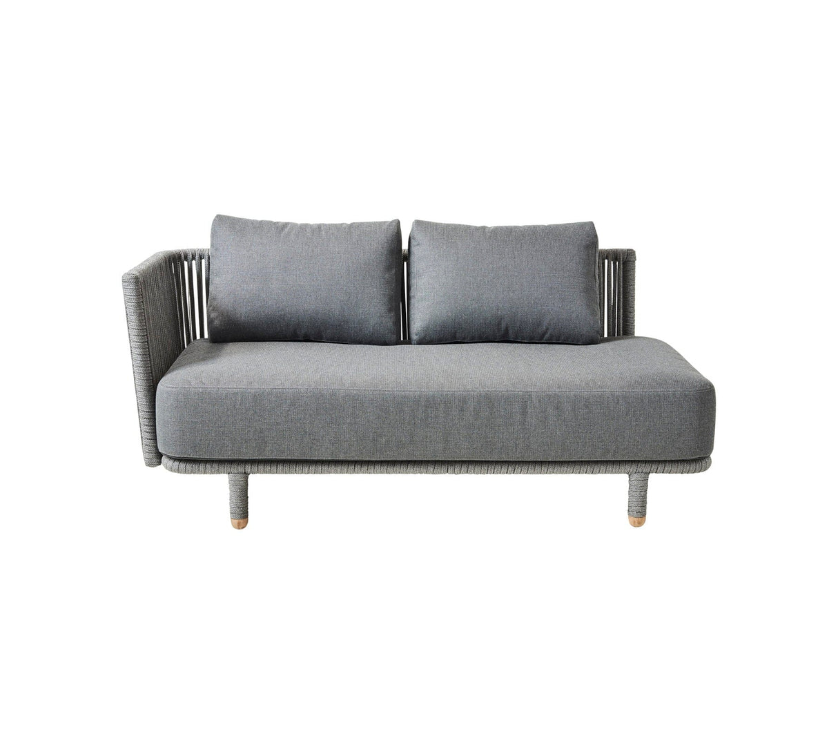 Cane-line Moments Canapé 2 places Module Droite, coussins inclus (7542)