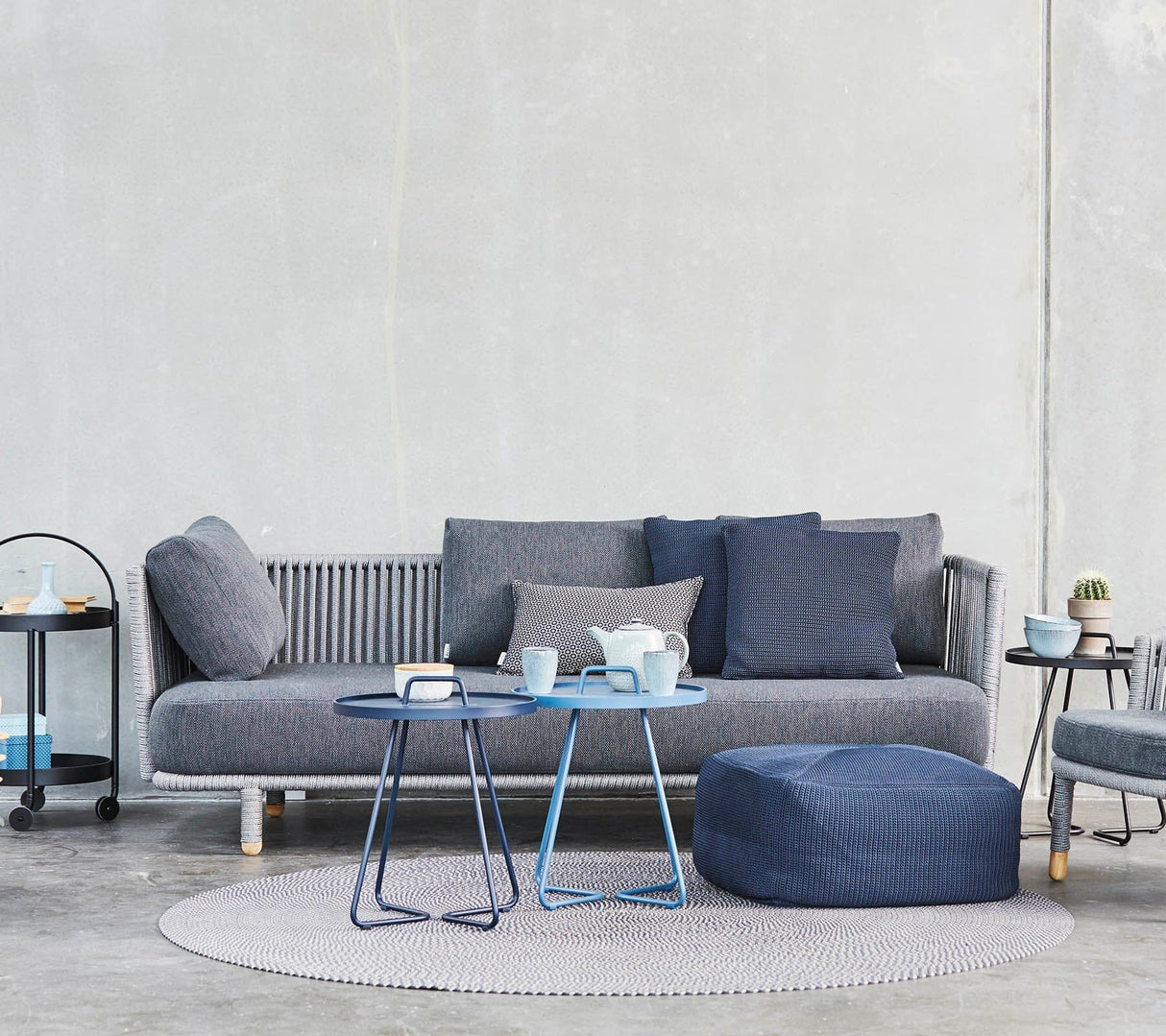 Cane-line Moments Canapé 3 places, coussins inclus (7543)