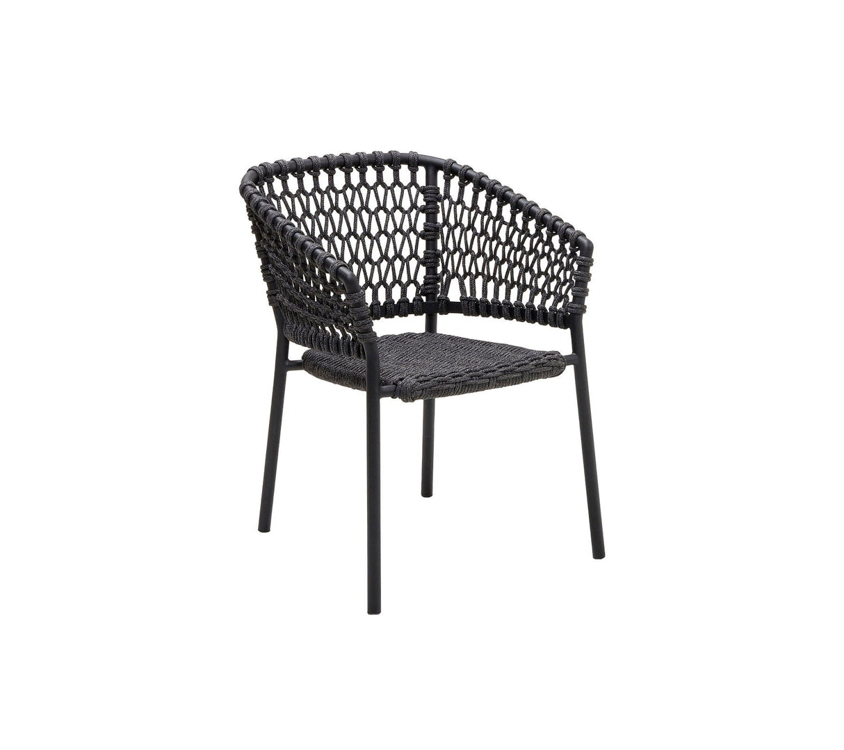 Cane-line Ocean Fauteuil repas empilable, coussins en sus (5417)