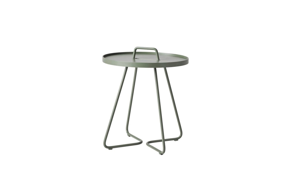 Cane-line On-the-move Side Table Small Ø 44cm H:54cm (5065) Dusty Green