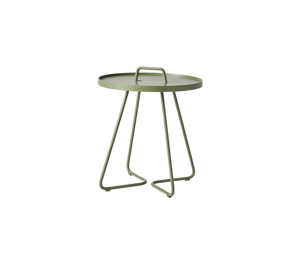 Cane-line On-the-move Side Table Small Ø 44cm H:54cm (5065) Olive green