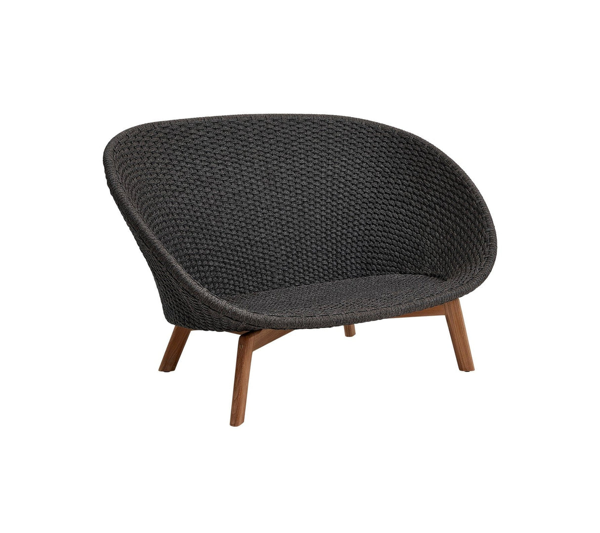 Cane-line Peacock Rope Canapé 2 places avec pieds en teck, coussins en sus (5558)