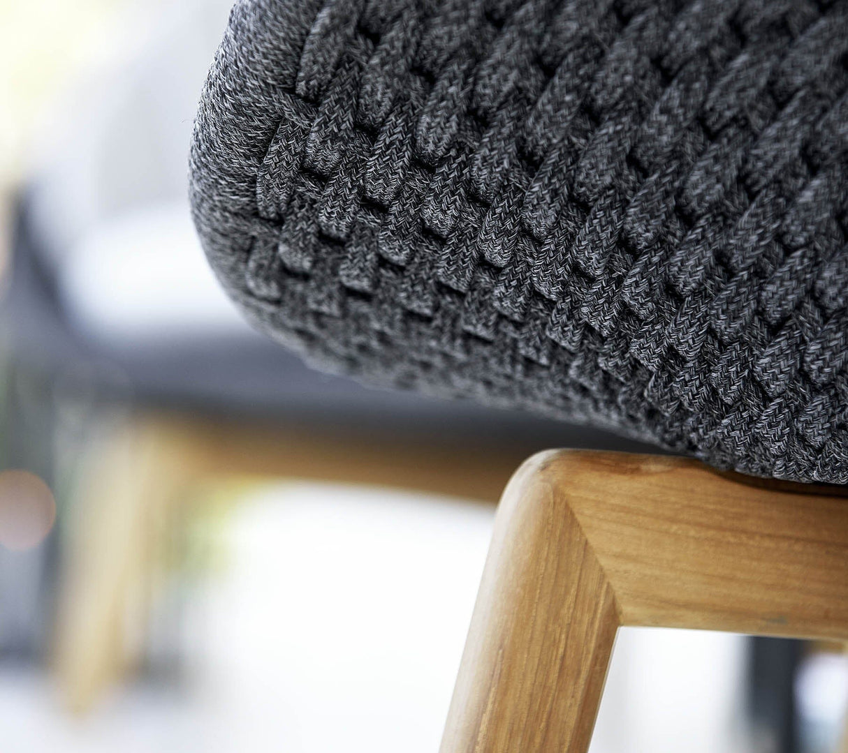 Cane-line Peacock Rope Rocking chair, Fauteuil à bascule (5458), coussins en sus