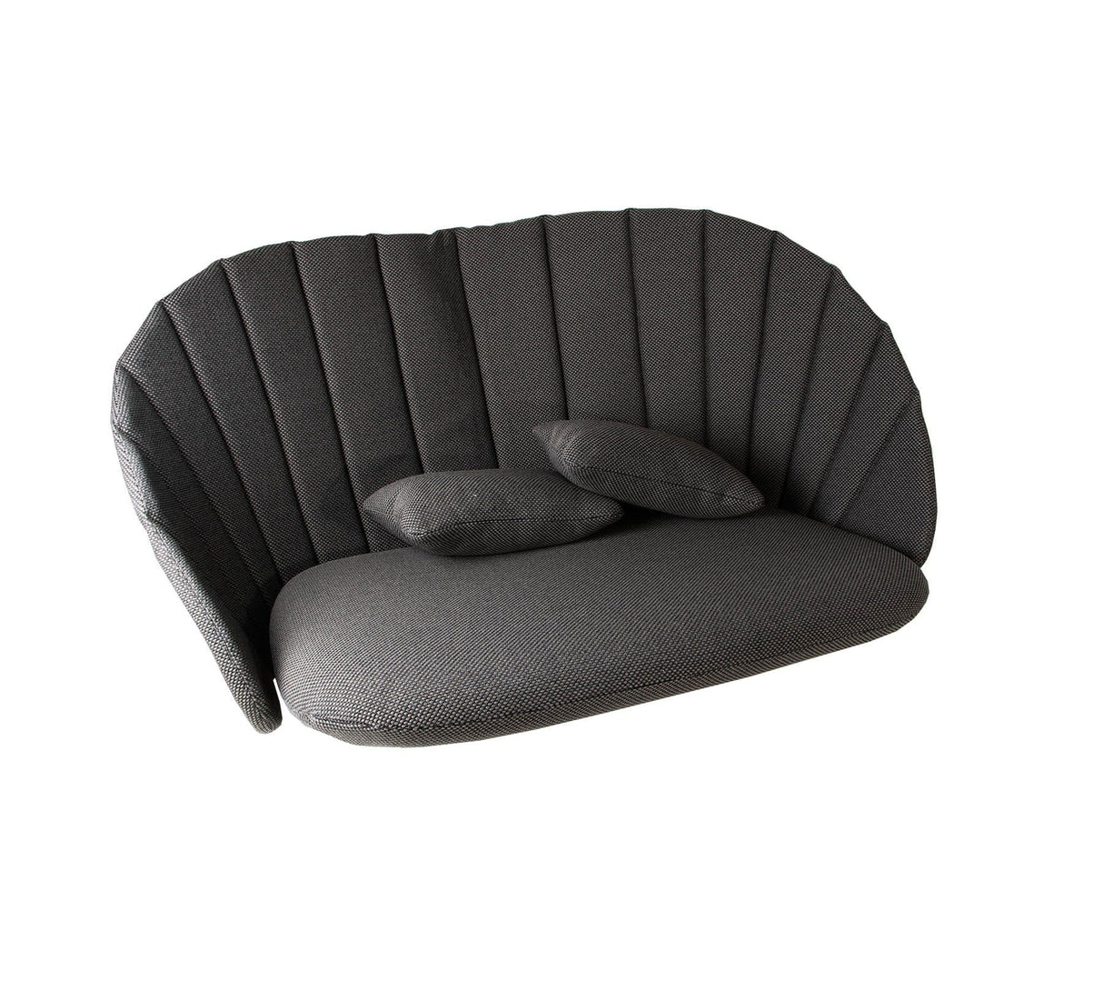 Cane-line Peacock Set de coussins pour Canapé 2 places (5558) Dark grey (Tissu Cane-line Focus)