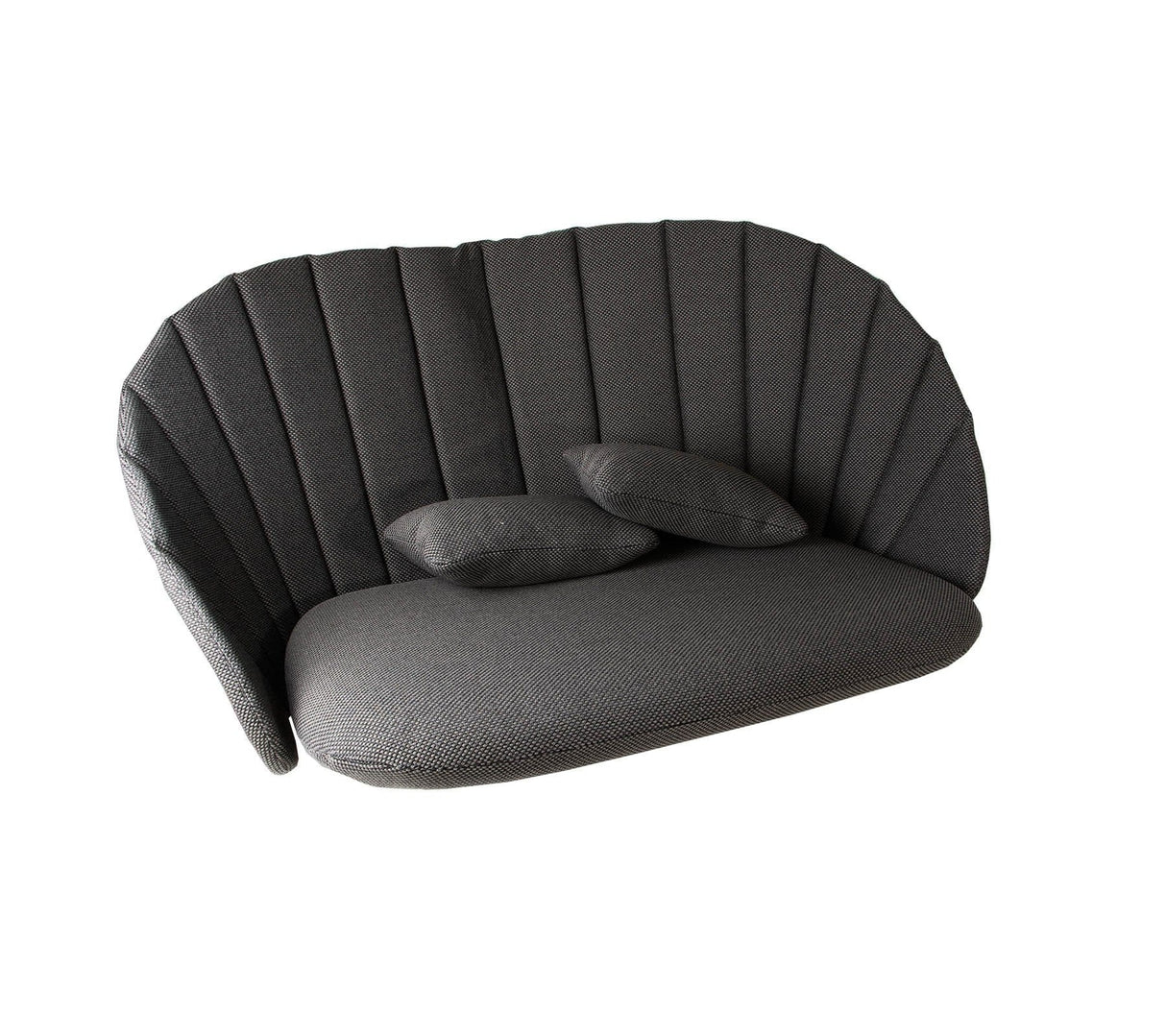 Cane-line Peacock Set de coussins pour Canapé 2 places (5558) Grey (Tissu Cane-line Natté)