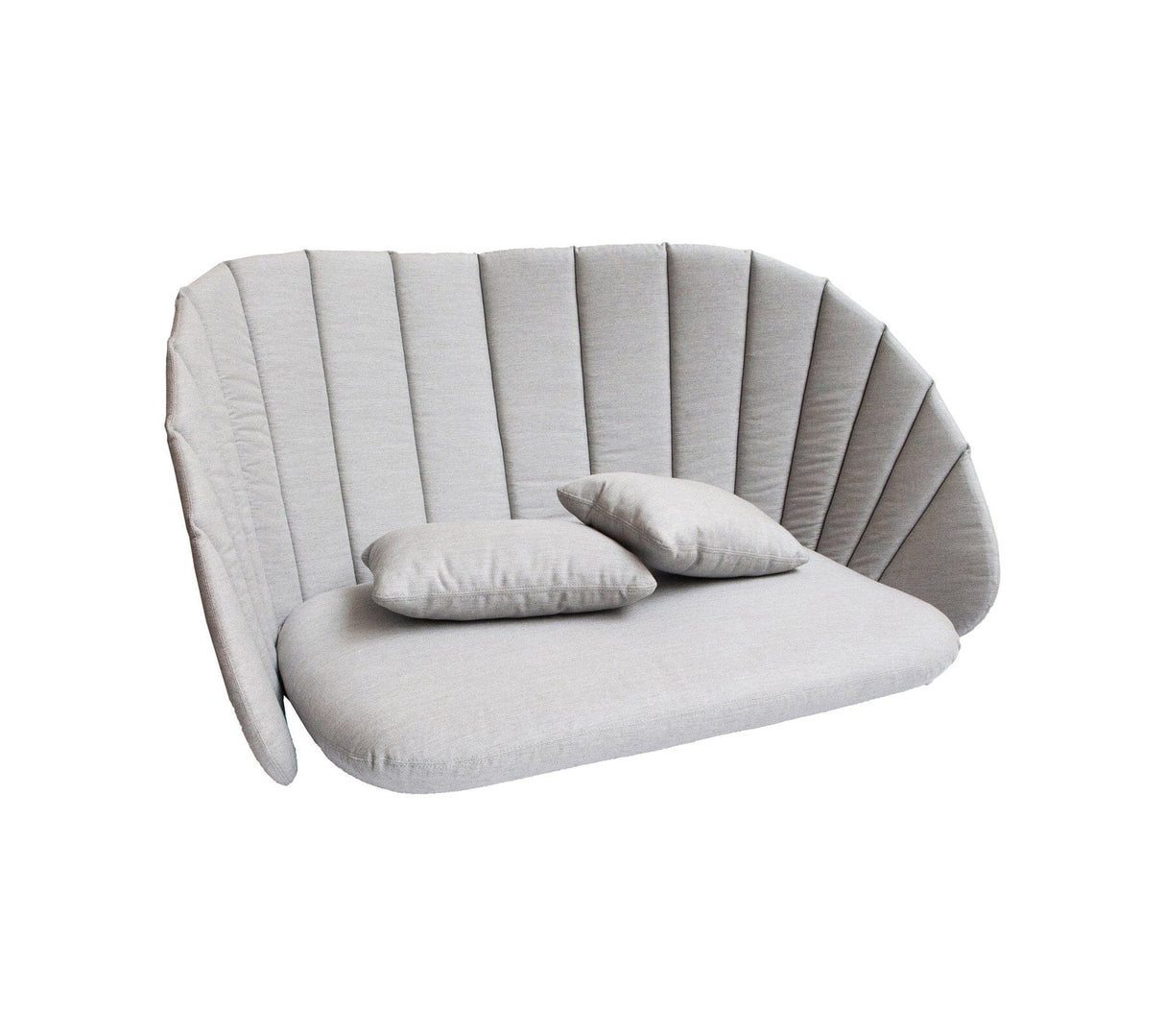 Cane-line Peacock Set de coussins pour Canapé 2 places (5558) Light grey (Tissu Cane-line Natté)