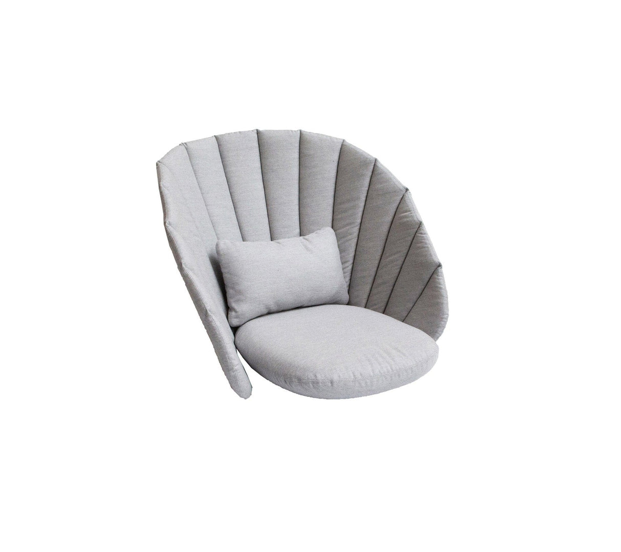 Cane-line Peacock Set de coussins pour Fauteuil Club Lounge (5458) Light grey (Tissu Cane-line Natté)