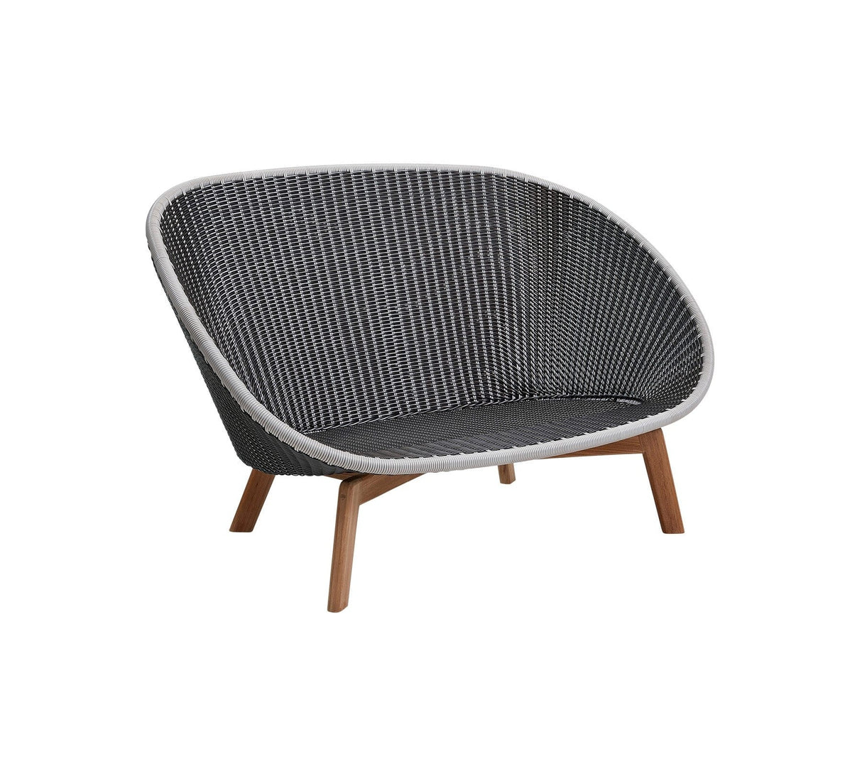 Cane-line Peacock Weave Canapé 2 places avec pieds en teck, coussins en sus (5558)