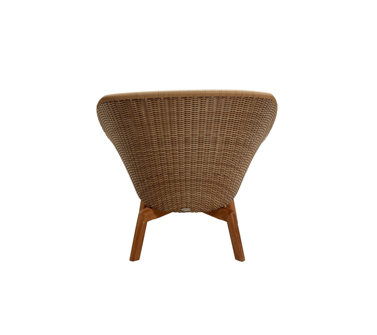 Cane-line Peacock Weave Fauteuil Club Lounge avec pieds en teck (5458)