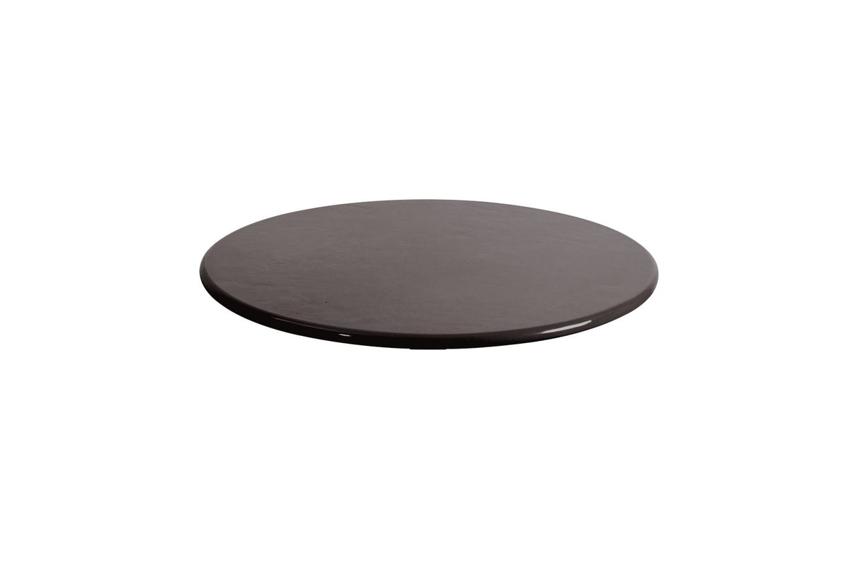 Cane-line Plateau de Table rond Ø70cm Black (Glazed Lava Stone)