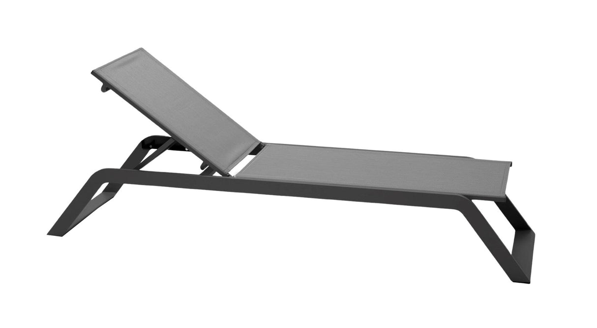 Cane-line Siesta Chaise longue, coussin en sus (5519) Grey, Cane-line Tex