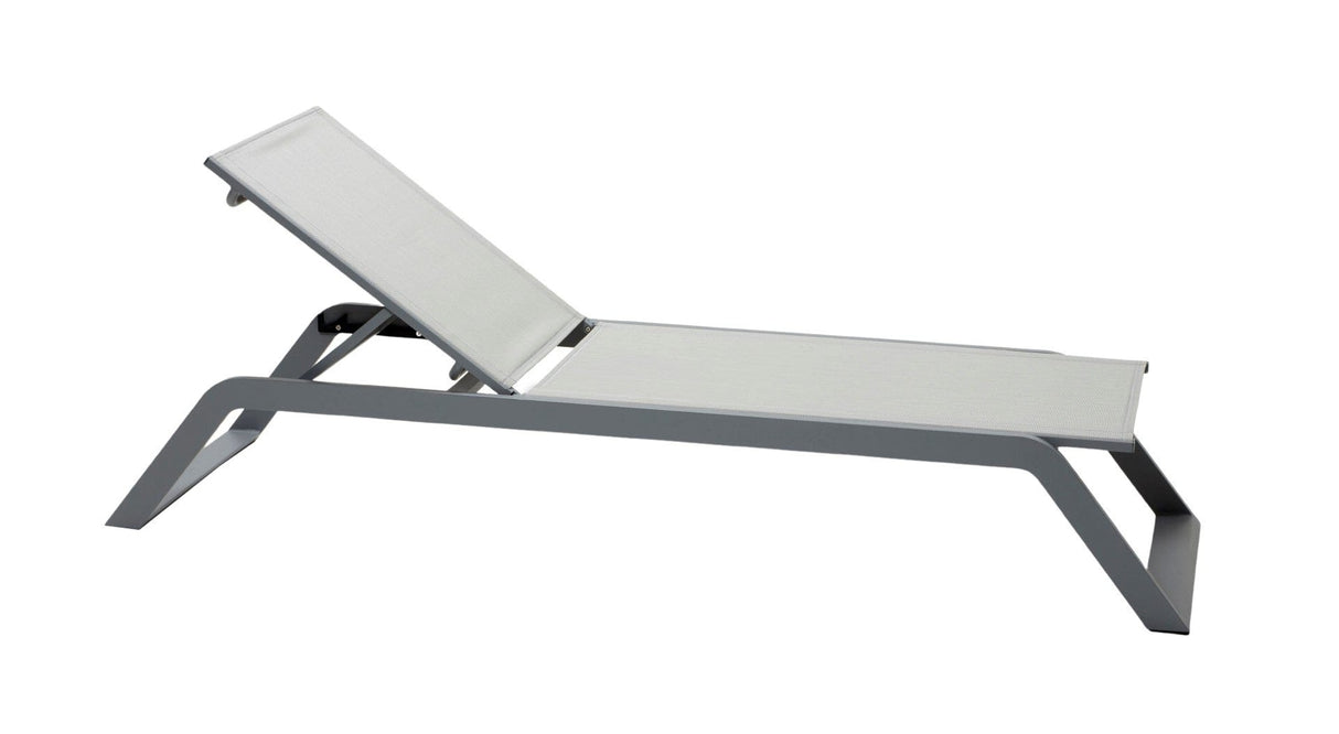 Cane-line Siesta Chaise longue, coussin en sus (5519) Light grey, Cane-line Tex