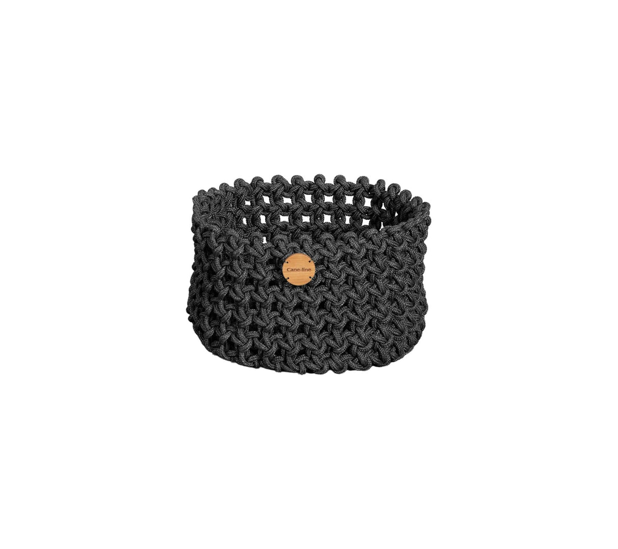 Cane-line Soft Rope Basket Panier medium rond Ø 40cm (5135) Dark grey (Cordes Cane-line Soft Rope)