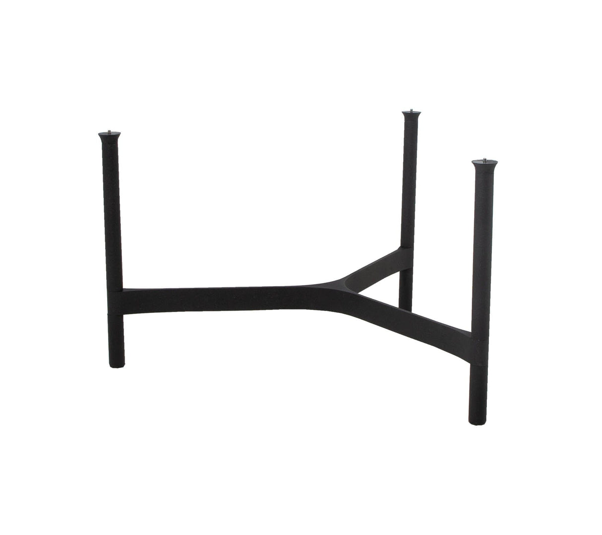 Cane-line Twist Coffee Piètement pour Table basse Large Ø 90cm H:44cm, plateau en sus (5012) Lava grey (Aluminium)