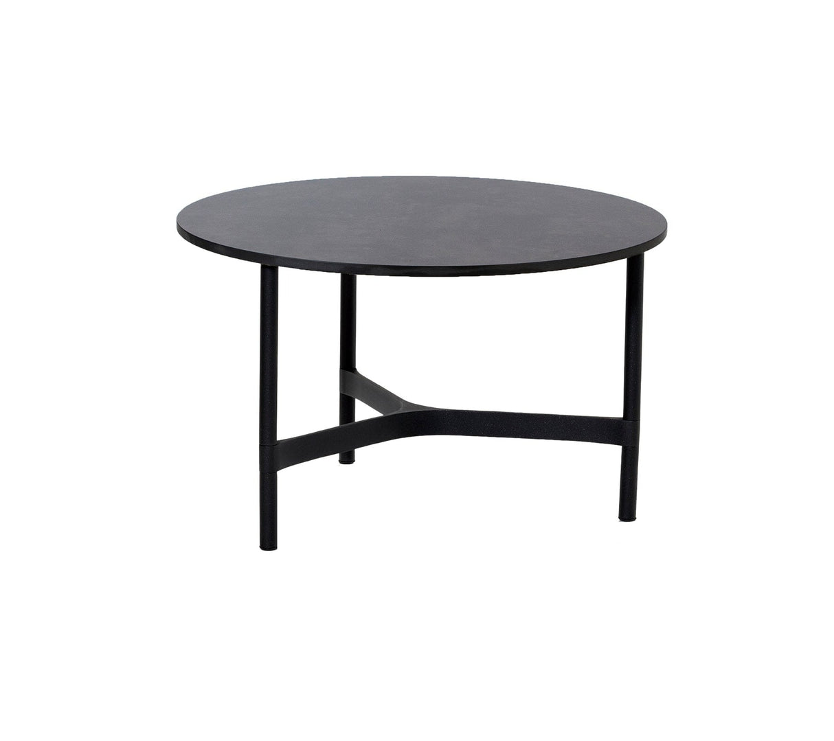 Cane-line Twist Coffee Piètement pour Table basse medium Ø 70cm H:41cm, plateau en sus (5011) Lava grey (Aluminium)