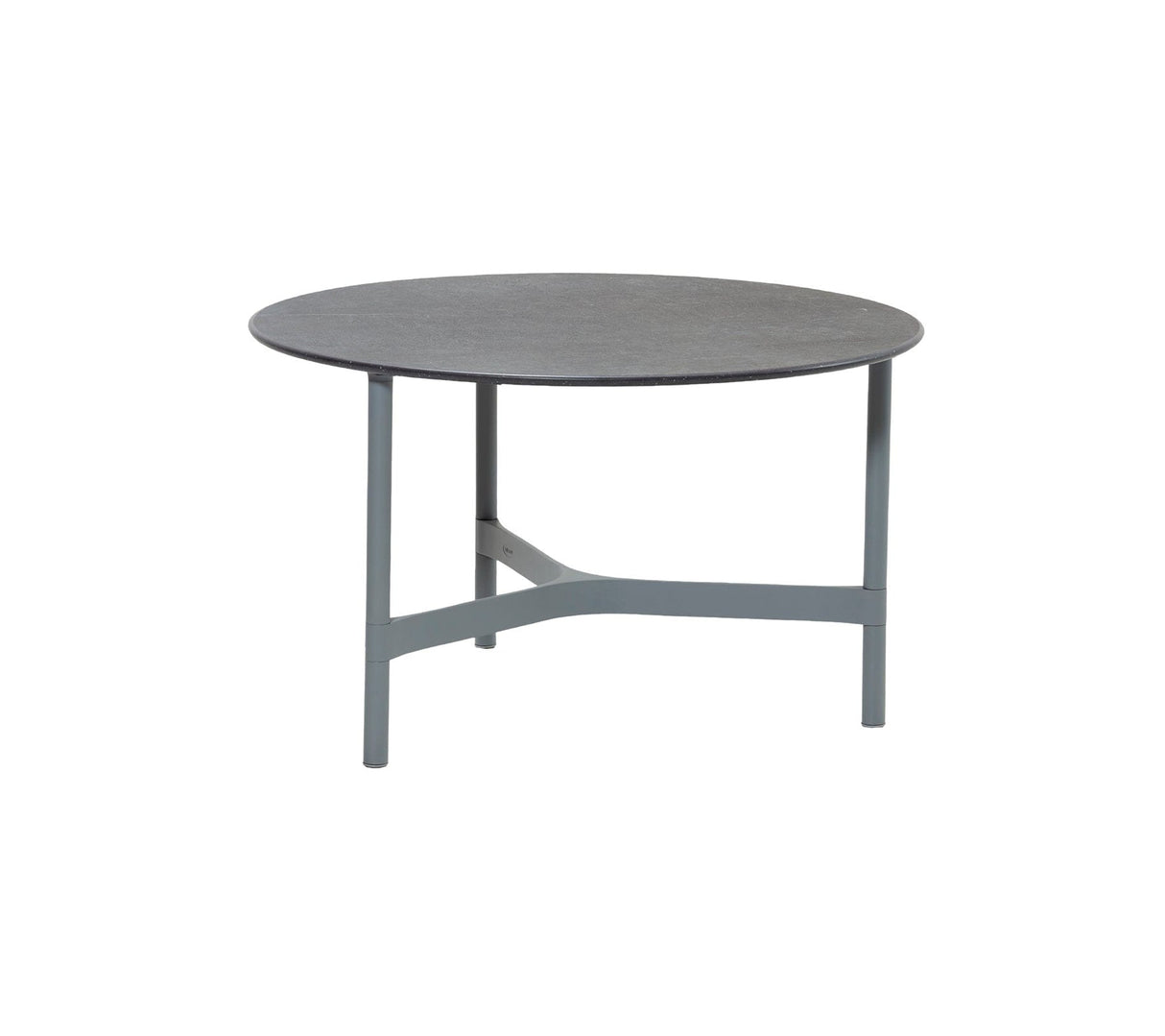 Cane-line Twist Coffee Piètement pour Table basse medium Ø 70cm H:41cm, plateau en sus (5011) Light grey (Aluminium)