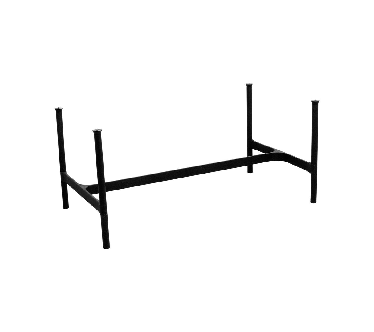 Cane-line Twist Coffee Piètement pour Table basse rectangulaire 120x60cm H:42cm, plateau en sus (5017) Lava grey (Aluminium)