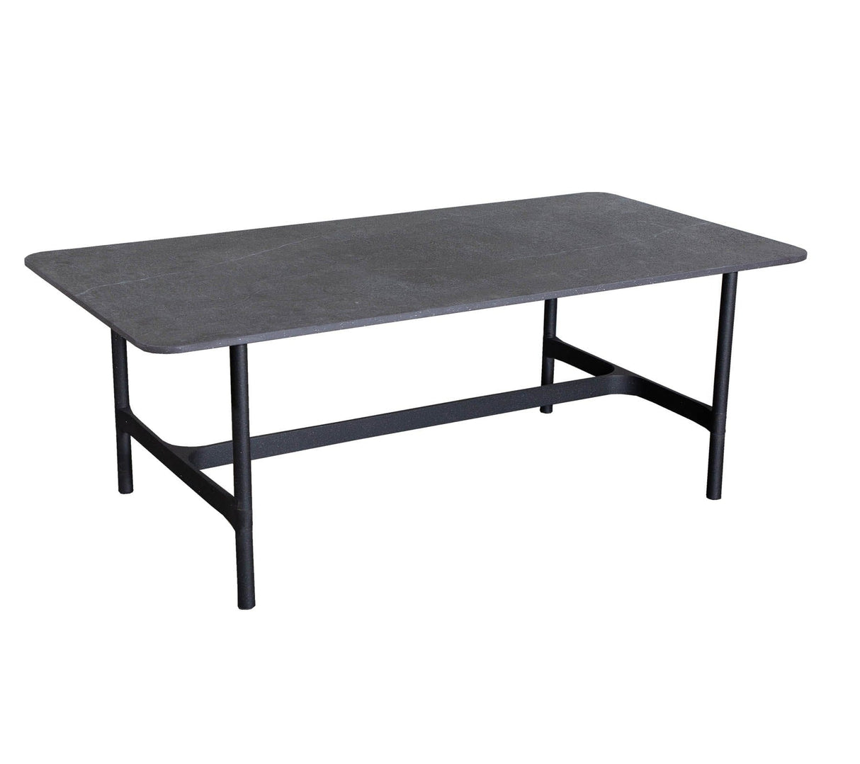 Cane-line Twist Coffee Piètement pour Table basse rectangulaire 93x53cm H:42cm, plateau en sus (5017) Lava grey (Aluminium)