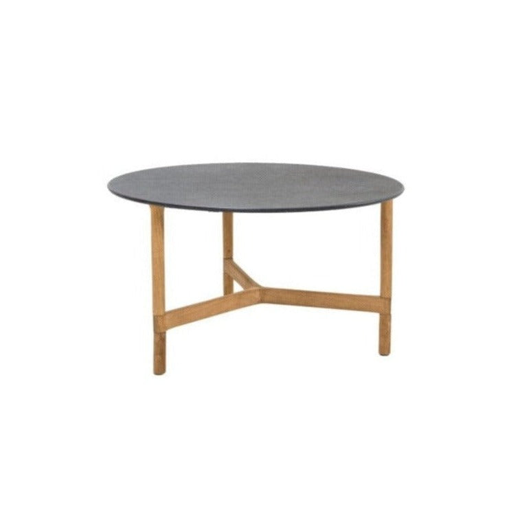 Cane-line Twist Coffee Piètement teak pour Table basse Ø 70cm H:41cm, plateau en sus (5011T)