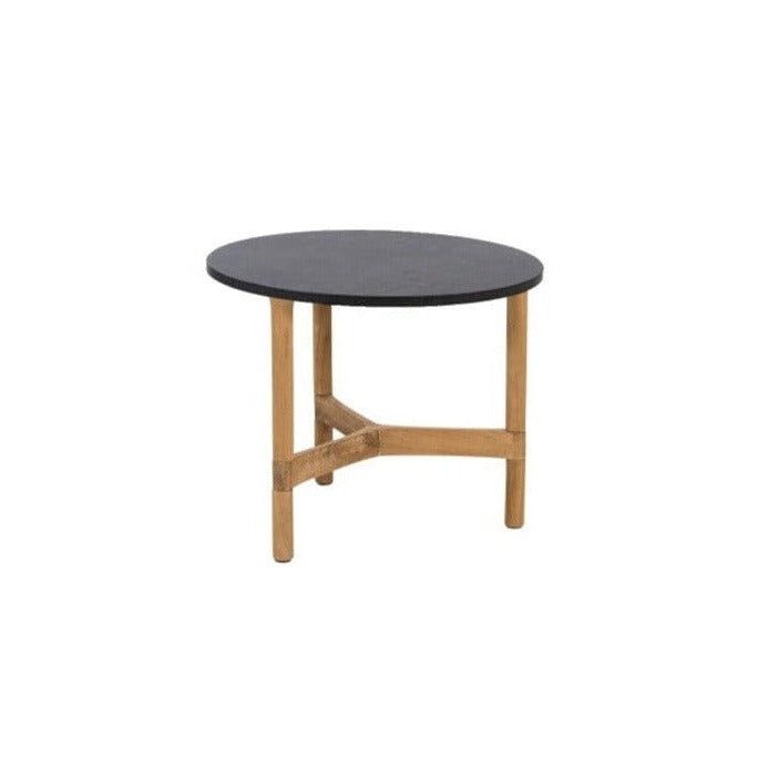 Cane-line Twist Coffee Piètement teak pour Table basse Small Ø 45cm H:37cm, plateau en sus (5010T)