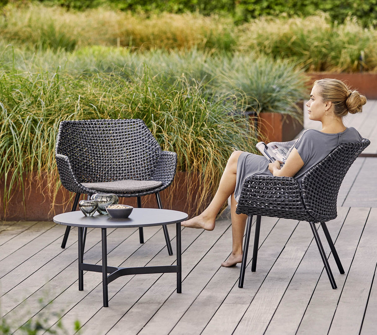 Cane-line Vibe Fauteuil Club Lounge, coussins en sus (5407)