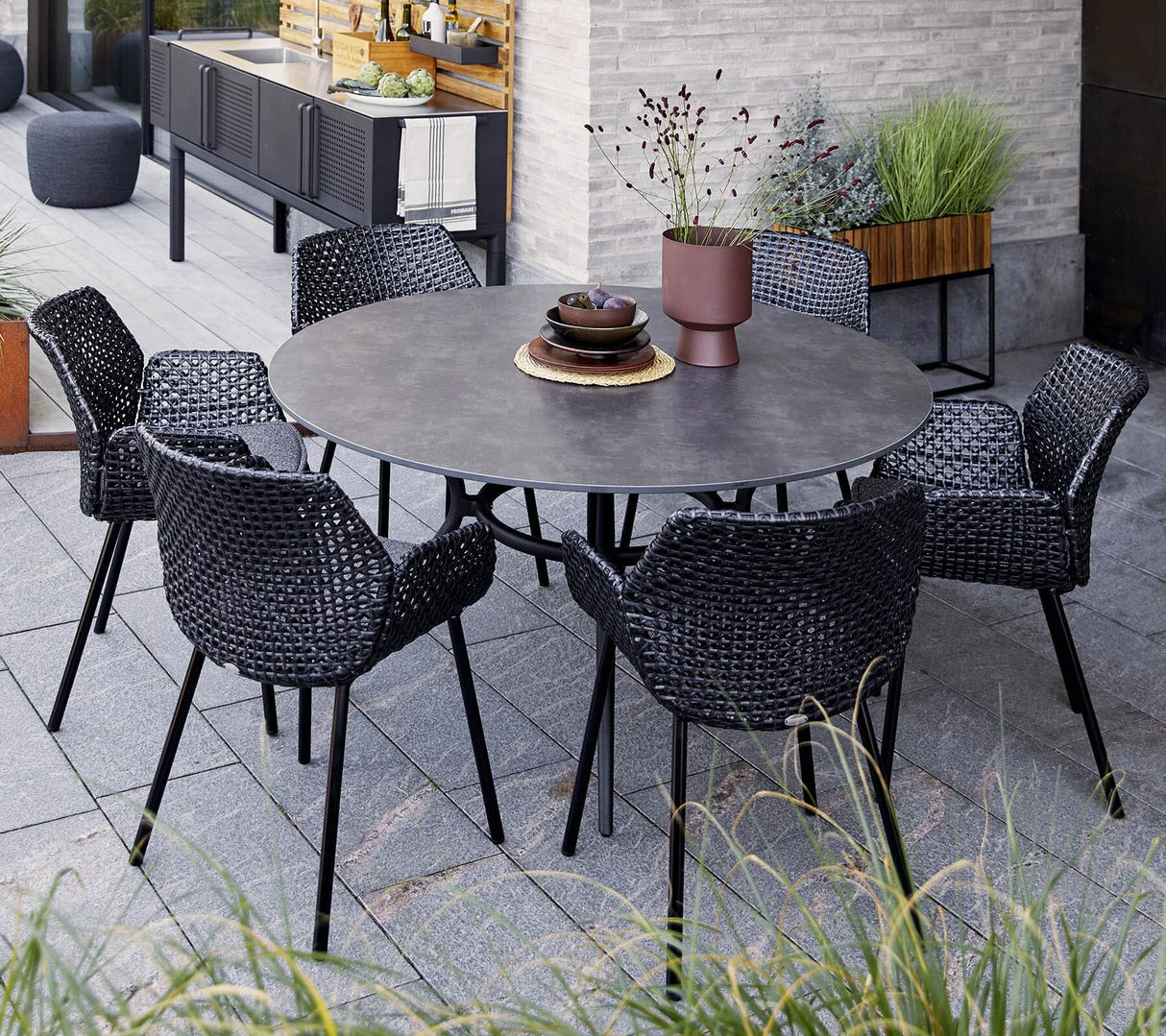 Cane-line Vibe Fauteuil repas (5406), coussin en sus