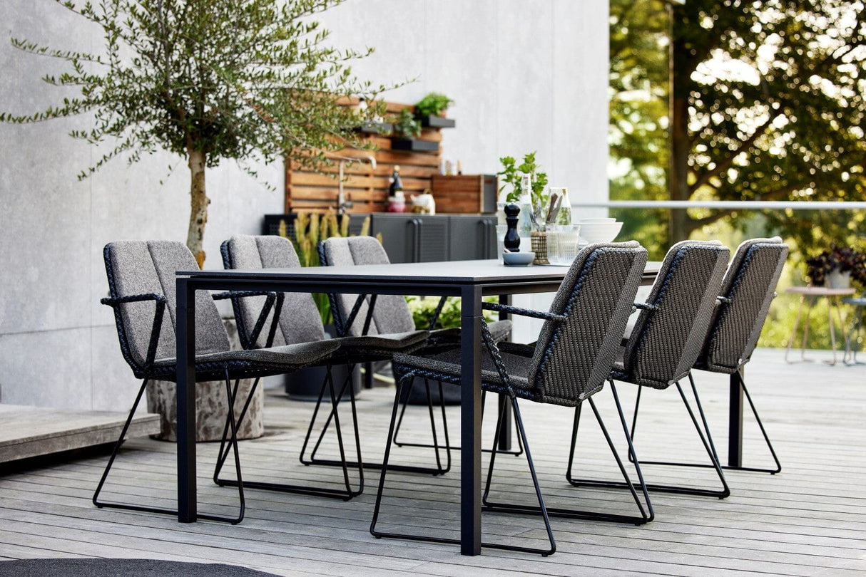 Cane-line Vision Fauteuil repas empilable (5403), coussin en sus