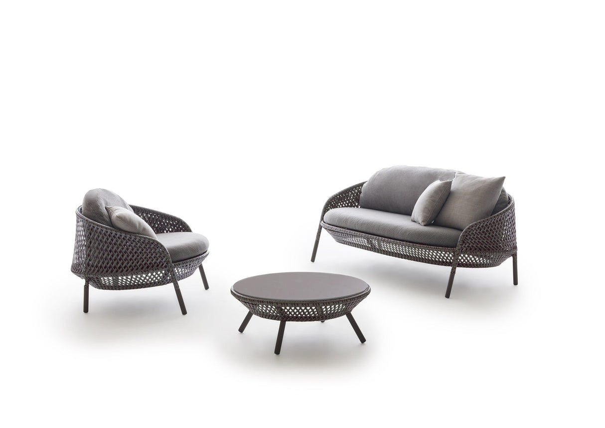 Dedon Ahnda Lounge chair, coussins en sus