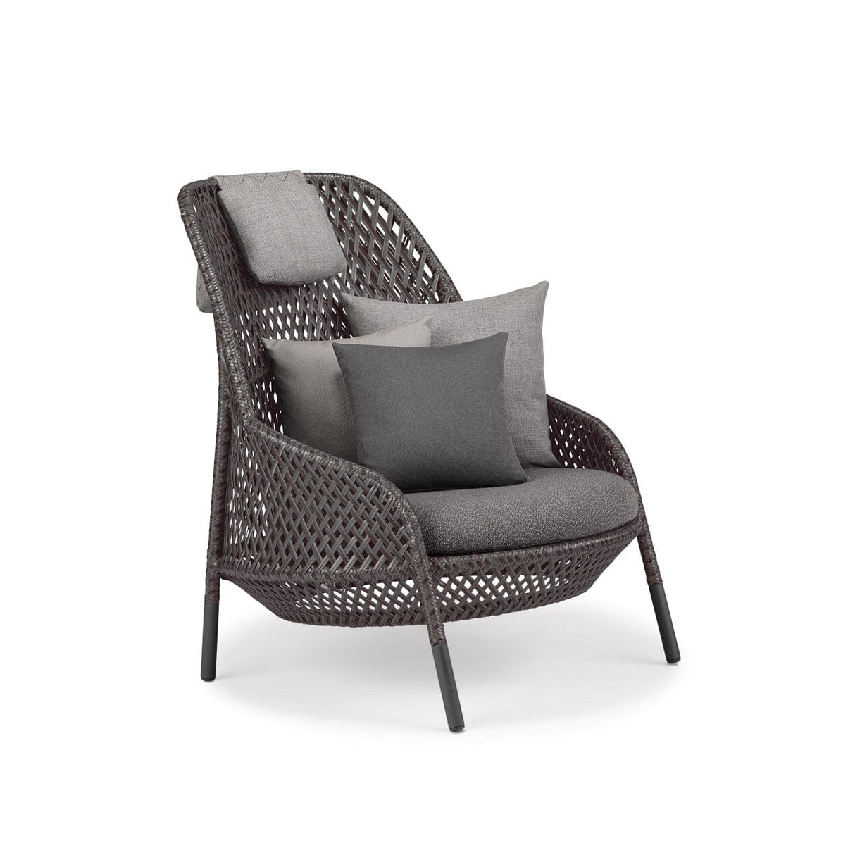 Dedon Ahnda Wing chair, coussins en sus