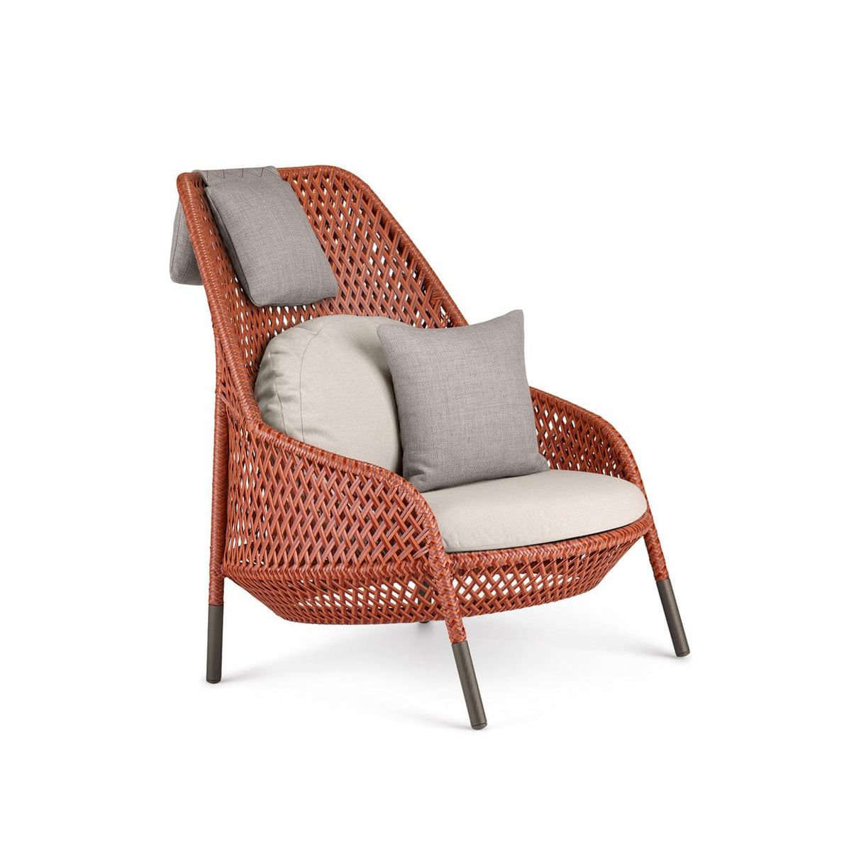 Dedon Ahnda Wing chair, coussins en sus Elemental 105