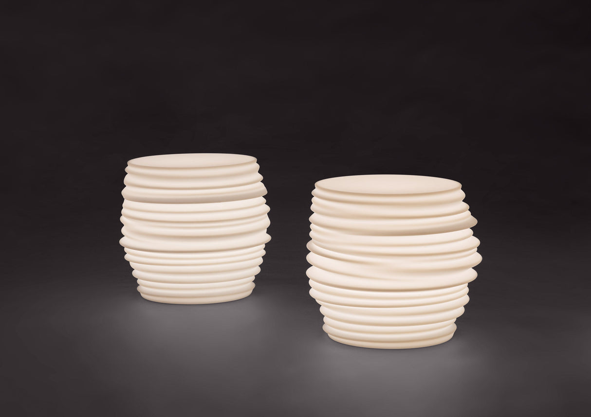 Dedon BABYLON Stool PE Tabouret et lampe sans fil