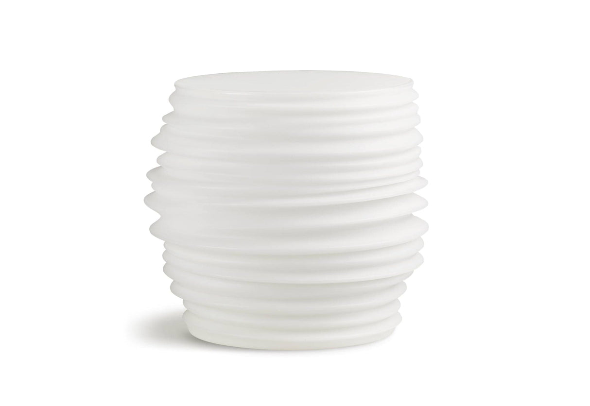 Dedon BABYLON Stool PE Tabouret et lampe sans fil White