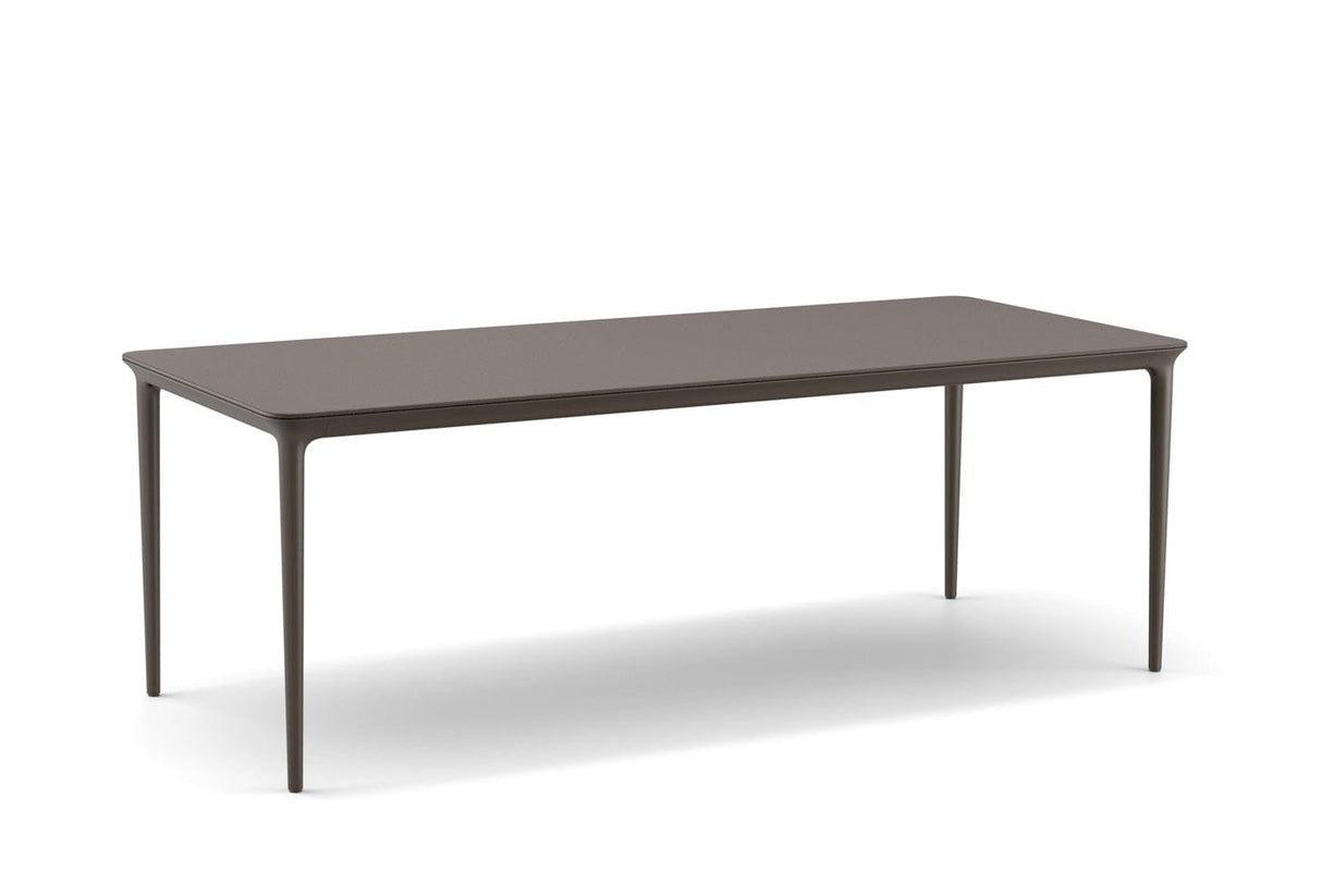 Dedon Bellemonde Table repas L, 95x220cm, avec plateau mineral composite Ebony 203