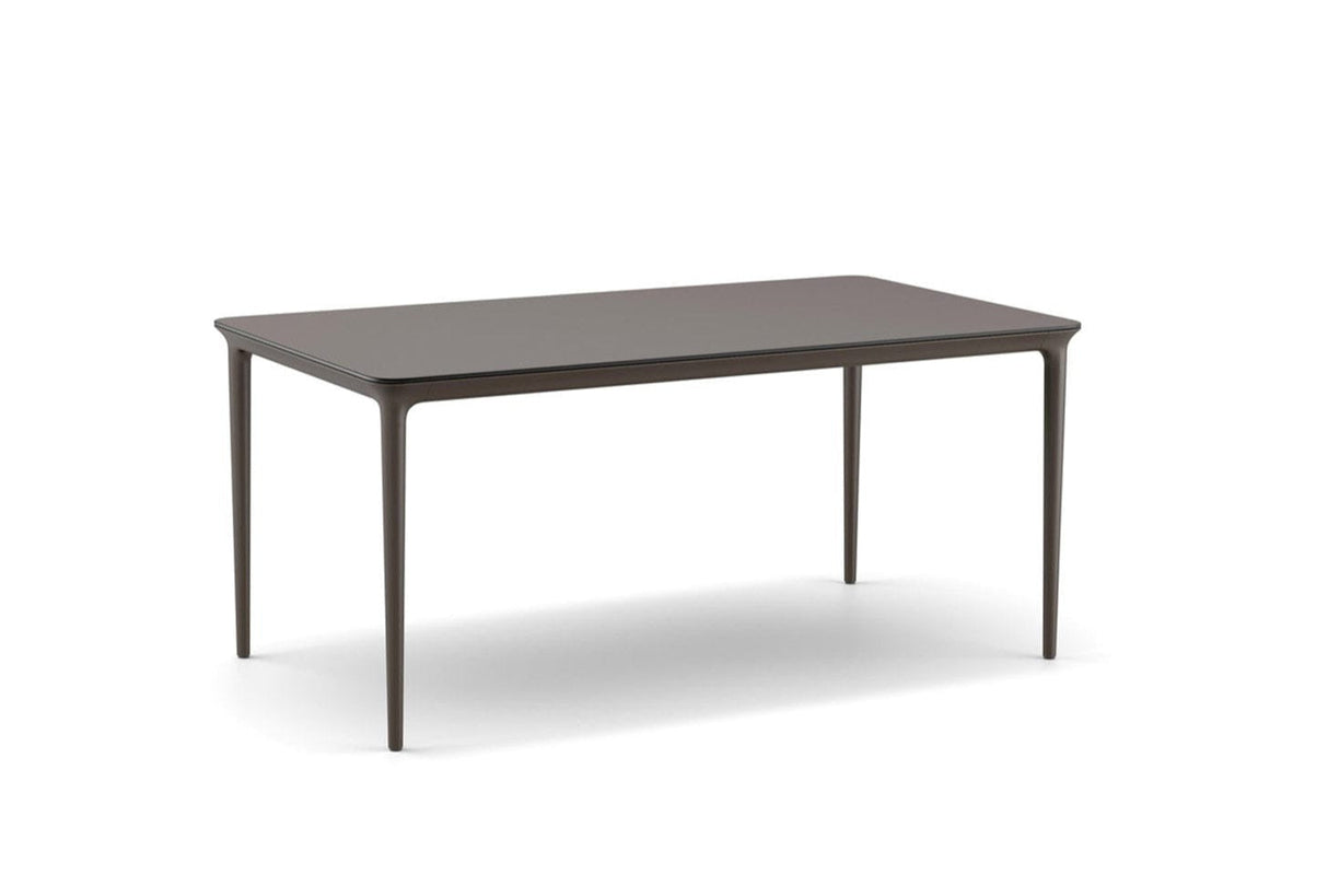 Dedon Bellemonde Table repas M, 95x170cm, avec plateau HPL Black Pepper 317