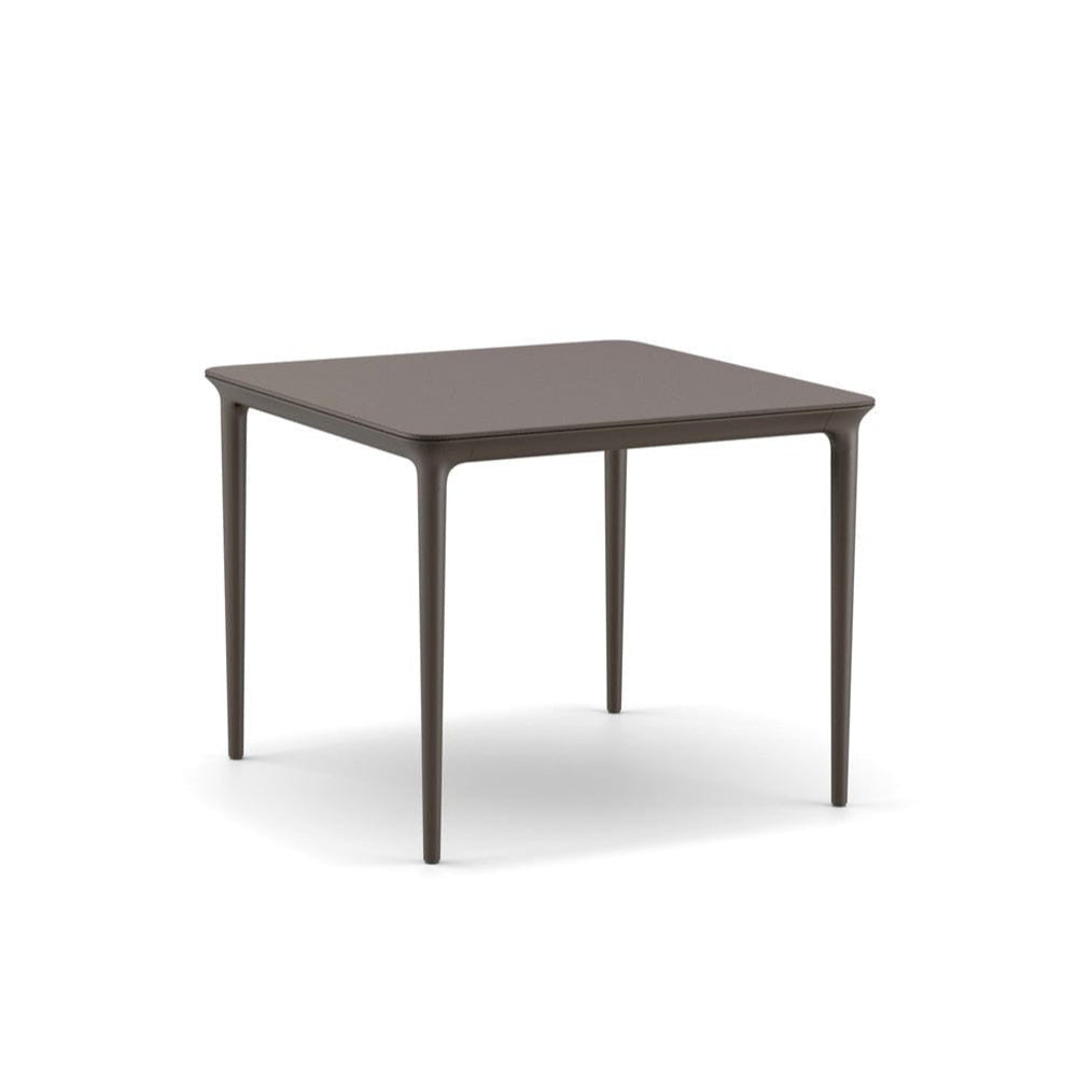 Dedon Bellemonde Table repas S, 95x95cm, avec plateau mineral composite Ebony 203